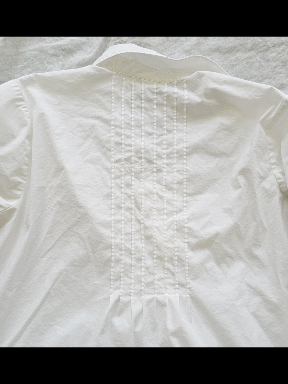 J. Jill White Button-Front Pintuck Tunic With Wide Cuffs Size 1X - Picture 8 of 8